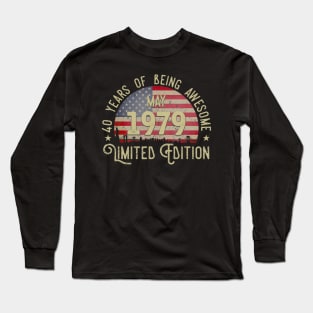 41th Birthday Gifts May 1979 Limited Edition Long Sleeve T-Shirt